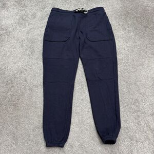 Retreat Los Angeles Jogger Sweatpants Mens Small Navy Blue Fleece Casual Active